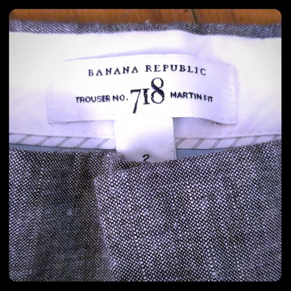 Banana Republic Trousers No. 718 Martin Fit Linen